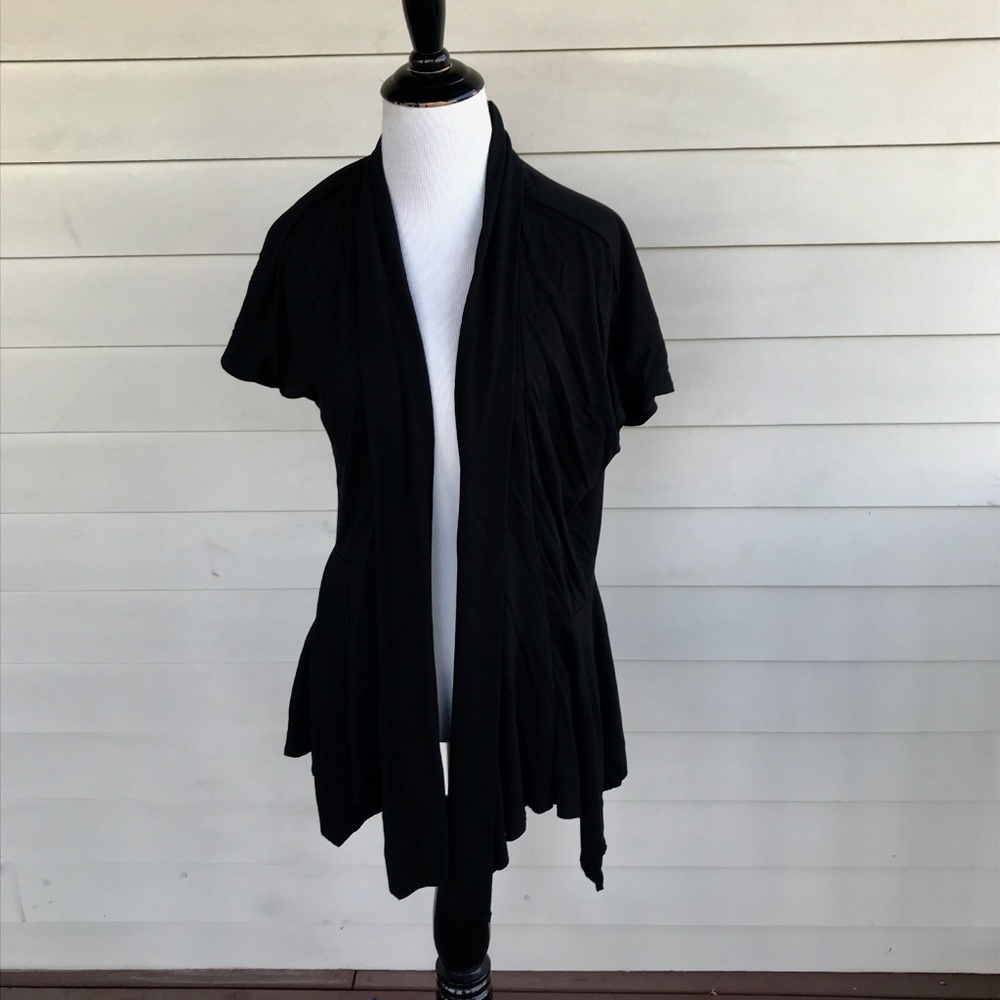White House Black Market Draped Open Cardigan Sz 6